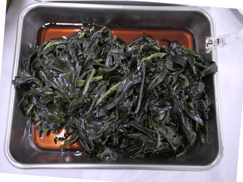 金時草（ゆで）