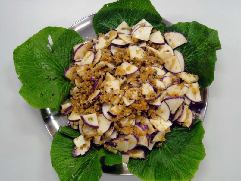 王滝かぶとみそ漬けのあえもの