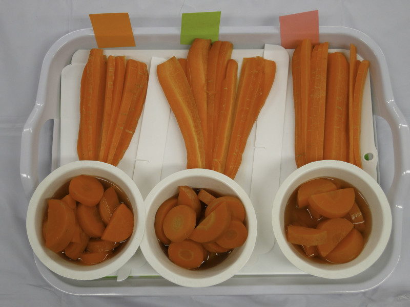 にんじんの食べくらべ