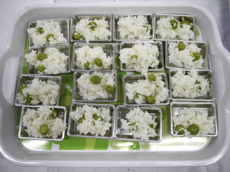 グリーンぎんなんの炊きこみごはん